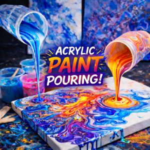 Art Experience Events in Gedling, Nottingham – Paint Pouring Classes