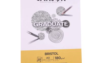 Canson Graduate Bristol A3 Pad – 180gsm, 20 Sheets, Extra Smooth White Paper